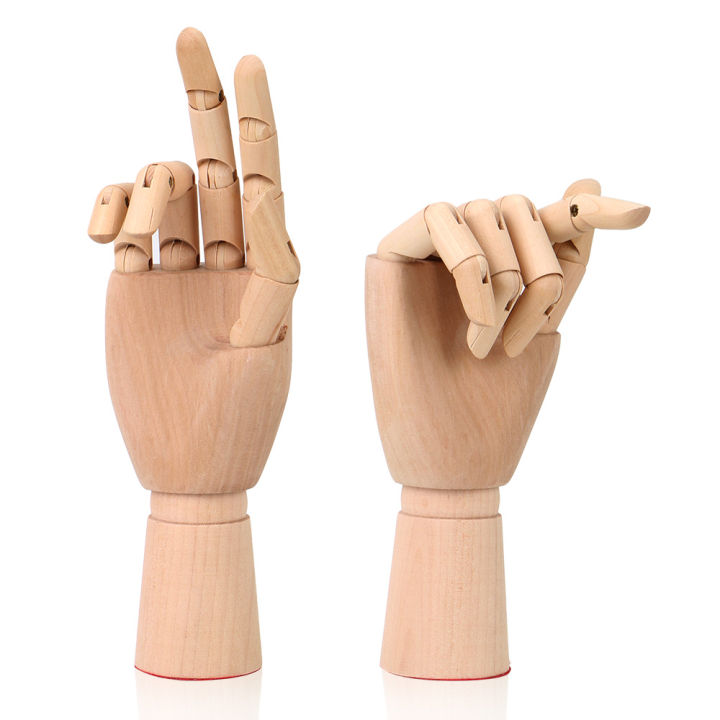 Drawing Model Movable Limbs Human Artist Models Flexible Jointed Doll 10 Inches Tall Sketch Mannequin Model Wooden Hand Model