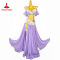 BellyDance Costume Set for Women Luxury Rhinestones Bra+ Split Long Skirt 2pcs Oriental Belly Dancing Performance Outfit.