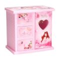 Childrens Birthday Musical Box |Multifunctional Musical Jewellery Box For Kids | Exquisite Barbie & Teddy Design | Premium Plastic Material. 