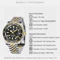 PAGANI DESIGN New PD-1662 Men Watch GMT 40mm Mechanical Watch Top Brand Sapphire Glass Sports Waterproof Watch Relogio Masculino. 