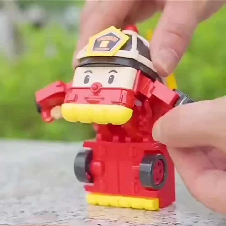 Korea Polis Robocar Robot Deformation Transformation Amber Roy Haley Anime Action Figure Cartoon Kids Toy For Children