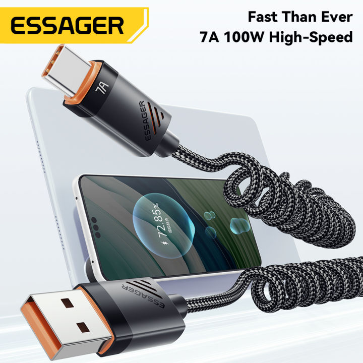 Essager%20Car%20Spring%20Type%20C%20Cable%20%20For%20iPhone%2016%201514%20Xiaomi%20Samsung%20100W%20PD%20Fast%20Charging%20For%20Macbook%20iPad%20Type%20C%20to%20Type%20C%20Cable%20-%20Image%202
