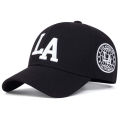 Unisex La Letter Embroidery Baseball Caps Spring and Autumn Outdoor Adjustable Casual Hats Sunscreen Hat.
