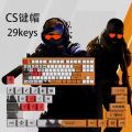 CS2 KEYCAPS CSGO 29 KEYS OEM Profile GAME Keycaps for mechanical keyboard. 