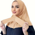 Modal Bonnet Hijab Sport Scarf for Woman Elastic Adjustable with Tie-Back for Stylish All-Day Comfort  Durability Instant Hijabs. 