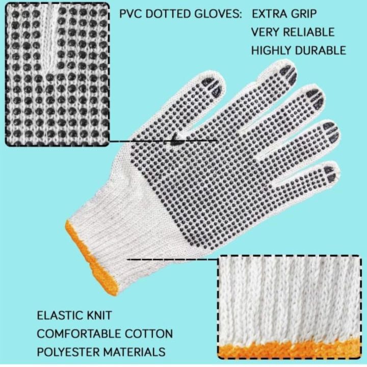 (%206%20pair%20)%20Knitted%20And%20Black%20Dotted%20Working%20Hand%20Gloves,%20%20For%20Construction,%20Household,%20%20Workshop,%20%20Materials%20handling%20Etc%20-%20Image%205