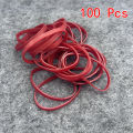 100pcs Red Color Elastic Rubber Bands Home Office School Stationery Supplies Packaging Tie Stretchable Sturdy Elastics Bands. 