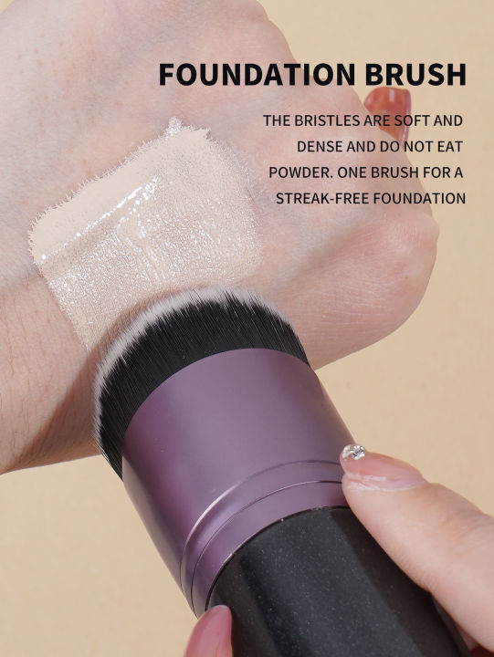 MAANGE%201PCS%20Foundation%20Makeup%20Brush%20Powder%20Concealer%20Blush%20Flat%20Round%20Fluffy%20for%20Liquid%20Cream%20Brushes%20Cosmetic%20Beauty%20Tool%20-%20Image%203