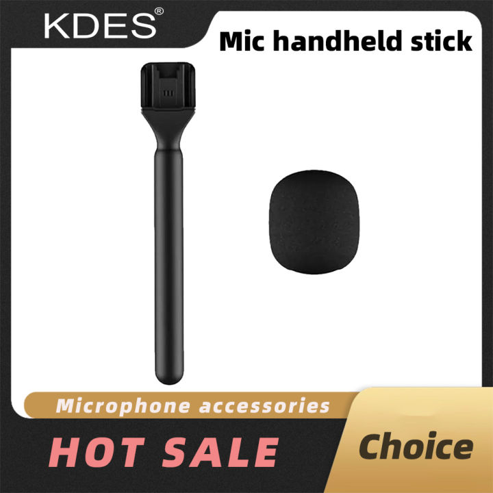 Rode Mic Handle Color KDES Wireless Lavalier Microphone Handle for DJI Rode Wireless GO Mic ...
