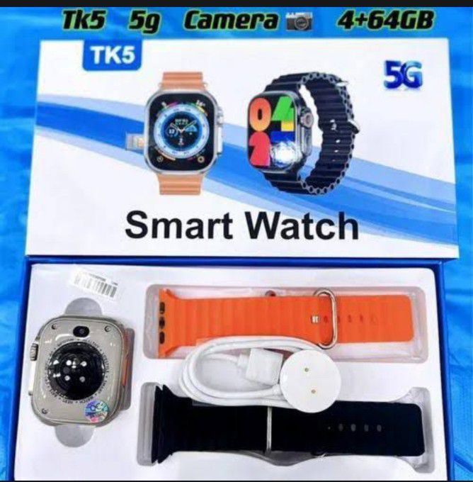 TK 5 5G Smart Watch Sim Supported with Camera 4GB/64GB Low Stocks