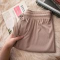 Women Long Pants Causal Elastic Waist Loose Basic Long Trousers For Female Spring Summer Wide Leg Long Pants.