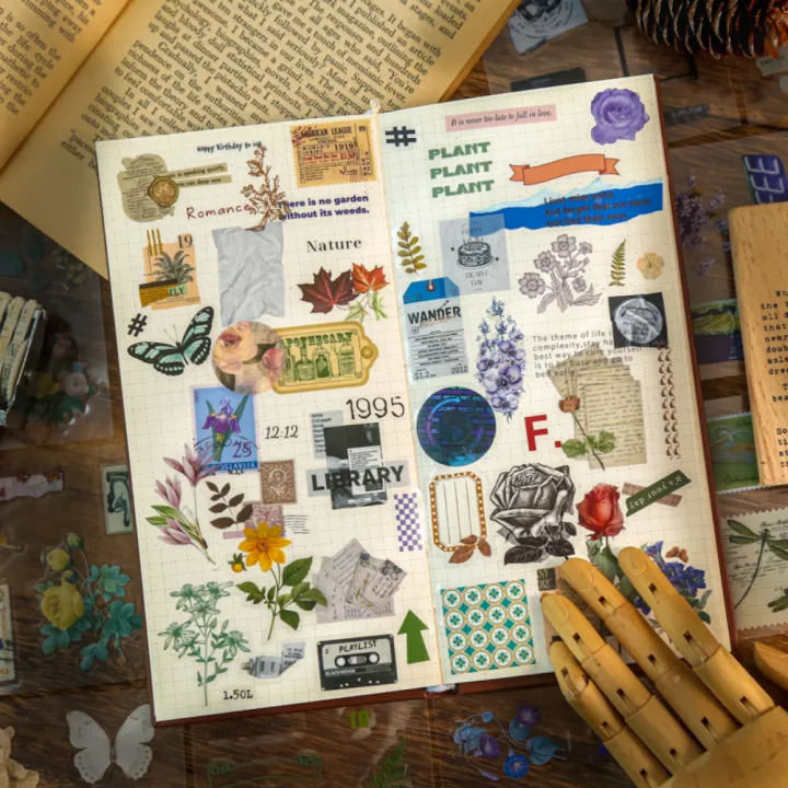 Mr.Paper%20Master%20100pcs/Box%20Pet%20Sticker%20Set%20Vintage%20Garden%20Theme%20DIY%20Journal%20Material%20Stationery%20-%20Image%203