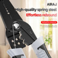 AIRAJ 7 inch Wire Stripper Decrustation Pliers Crimper Cable Stripper Cutter Multifunctional Wire Repair Tool Hardware Tools. 