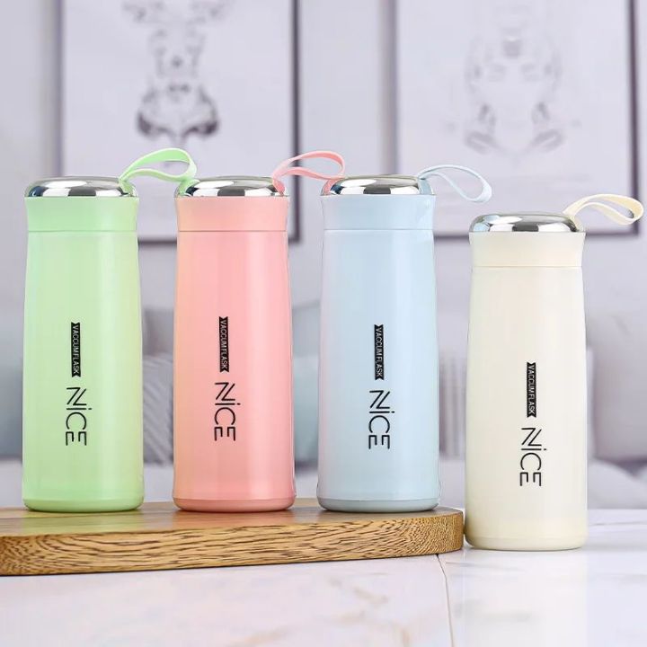 400ml Gradient Color Water Bottle with Straw | Double-layer Plastic & Glass | BPA-Free | Portable for Outdoor Fitness