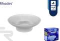 Glass Soap Dish Replacement Soap Tray Frosted Round Soap Holder for Bathroom Shower Vanity Kitchen Sink. 