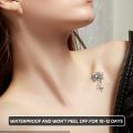Chrysanthemum flowers, lasting 1-2 weeks waterproof, temporary tattoo stickers, semi-permanent fake tattoos for the arms. 