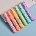 6 Colors/box Fine Glitter Highlighter Pen Set Fluorescent Markers Highlighters Pens Art Marker Japanese Cute Kawaii Stationery. 