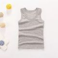 Kids Baby Boys Vests T-shirts Children Summer Vest Top Outfit Kid Boy Girl Solid Tops Clothes Cotton Tees Black Playsuits.