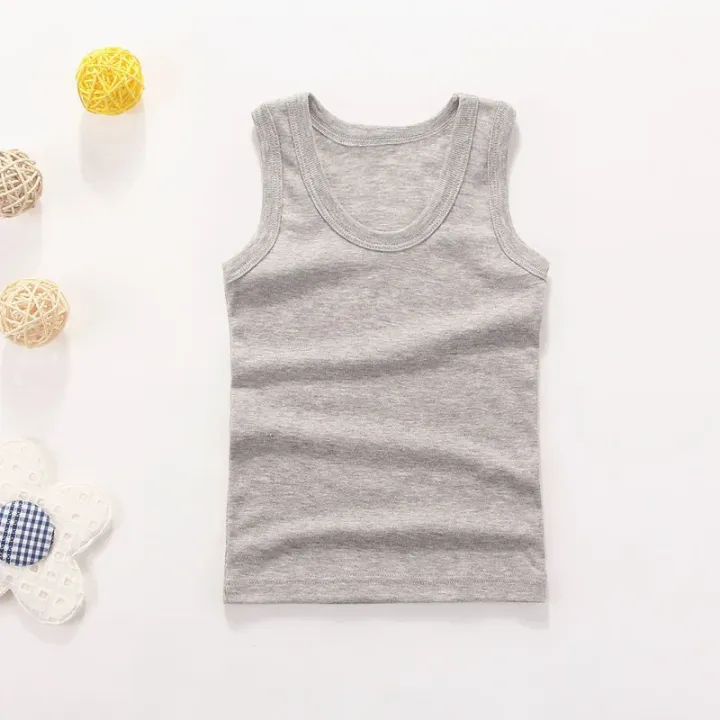 Kids%20Baby%20Boys%20Vests%20T-shirts%20Children%20Summer%20Vest%20Top%20Outfit%20Kid%20Boy%20Girl%20Solid%20Tops%20Clothes%20Cotton%20Tees%20Black%20Playsuits%20-%20Image%207