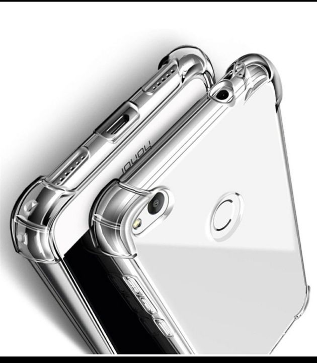 Huawei Honor 8 Lite Shockproof Transparent Silicone Soft TPU Back Case Cover