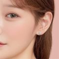 1 Pair G23 Titanium Stud Earrings White Zircon Men Women 2mm Simple Initial Ear Piercing Jewelry . 