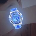Kids Electronic Watches Color Luminous Dial Life Waterproof Multi Function Luminous Aalarm Clocks Watch For Boys And Girls.