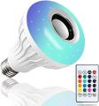 Smart Music Led Light Bulb With Remote Control & Bluetooth Speaker. 