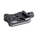 Aluminum Alloy Quick Release QR Plate Clamp with Arca QR Plate Slot 3/8-inch & 1/4-inch Screw Hole for  RS2/RSC2/RS3 QR Plate. 