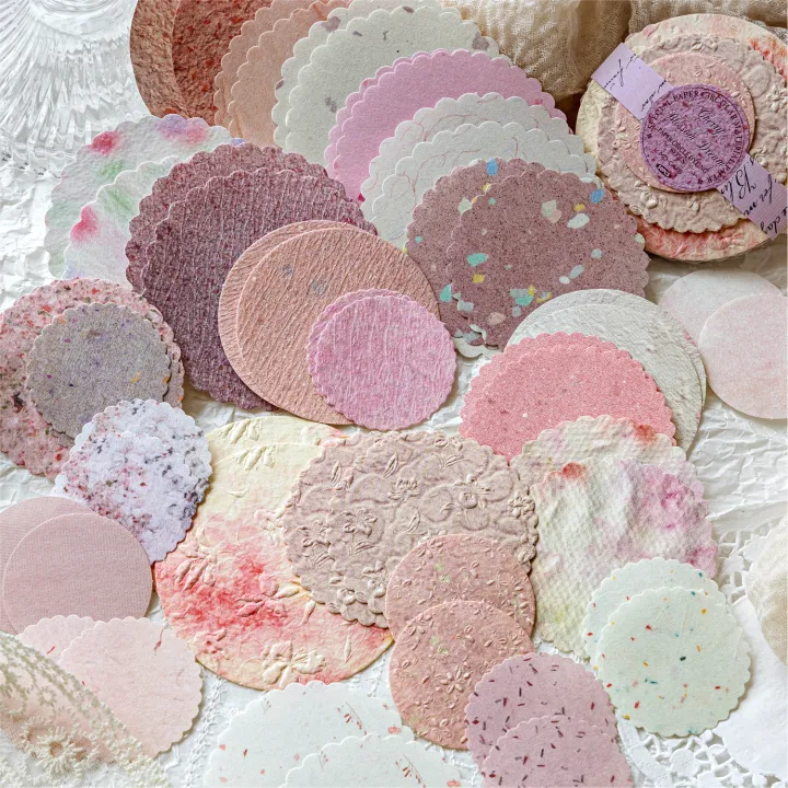 JIANQI%2050%20pcs%20Craft%20Vintage%20Scrapbooking%20Paper%20Kawaii%20Art%20Junk%20Journal%20Deco%20Sticker%20rotundity%20emboss%20DIY%20Material%20Paper%20-%20Image%204
