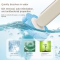 1 Set of New-Style Wall-Mounted and Stand-Type Dual-Use Disposable Toilet Brush Set, Clean and Hygienic Without Dirtying Your Hands, Comes with Antibacterial Cleaning Liquid and Replacement Brush Heads. 