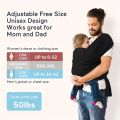 Wrap Baby Carrier Original Stretchy Infant Sling Perfect for Newborn Babies and Children Up To 41 Lbs. 