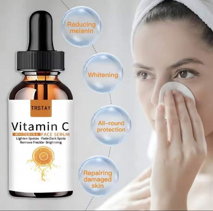 TRYSTAY Vitamin C serum For face Moisturizing brightness skin Repair facial essence serum facial care skin care