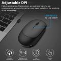 Rechargeable Wireless Mouse Dual Modes Bluetooth-compatible 2.4G USB Ergonomic Mice For Laptop Pad Tablet Macbook Mause.