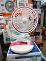 Rechargeable Folding Table Fan with Led Light multi-colour -1 ps.