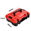 Stackable Toolbox Portable Hardware Storage Box Red Heavy Duty Tools Case Electric Drill Tool Box Garage Tool Organizer. 