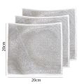 10pcs Magic Dishcloth Silver Wire Cleaning Kitchen Cloth Thickened Microfiber Wash Towel Built-in Sponge Steel Wire Ball Rag.