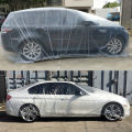 "Uv-Resistant" Premium Transparent Pe Car Cover - Waterproof, Dustproof & Scratch-Resistant For All Vehicles. 