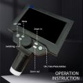 5.5" LCD Digital Microscope 1000X 1080P Coin Microscope Magnifier with Stand Soldering Microscope for Electronics Repair. 