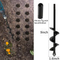 Garden Auger Spiral Drill Bit Gardening Flower Planter Earth Drill Planting Hole Digger Tool Loose Soil Drill Bit Accessories. 