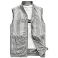 Summer Mesh Quick-Drying Vests Male Breathable Multi-pocket Mountain Climbing Fishing Vest Work Sleeveless Jacket Men Clothing.