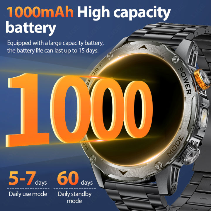 LIGE%201000mAh%20Super%20Capacity%20Battery%20Adult%20Men%20Smart%20Watch%201.7-inch%20Large%20Screen%20Bluetooth%20Call%20IP68%20Waterproof%20Sports%20SmartWatch%20-%20Image%202