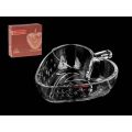 Noritazeh Strawberry shape Bowl Glass ( 7 x 6 inches in Size ) 2 inches depth. 