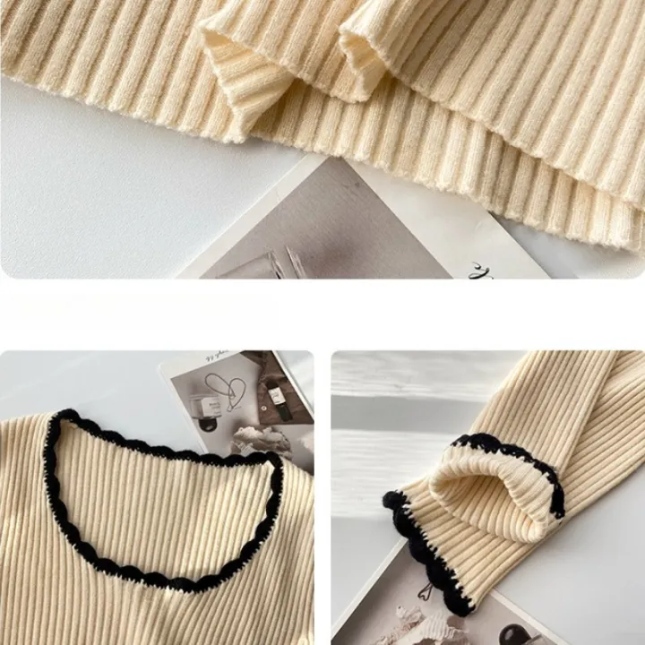 2026%20Women%20Long%20Sleeve%20Slim%20Soft%20Tops%20Autumn%20Winter%20Square%20Neck%20Knitted%20Pullovers%20Casual%20Versatile%20Color%20Blocking%20Sweater%20-%20Image%206