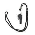 High Quality Black Whistle Referee Game Halter Whistle Outdoor Travel Hiking Whistle Suitable for Basketball Volleyball Games.