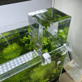 Transparent Acrylic Negative Pressure Fish Tank Practical Fish Tank Ecological Landscaping Decor For Office. 