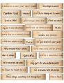 vintage journal words stickers for scrapbook, Mobile, art and craft. 