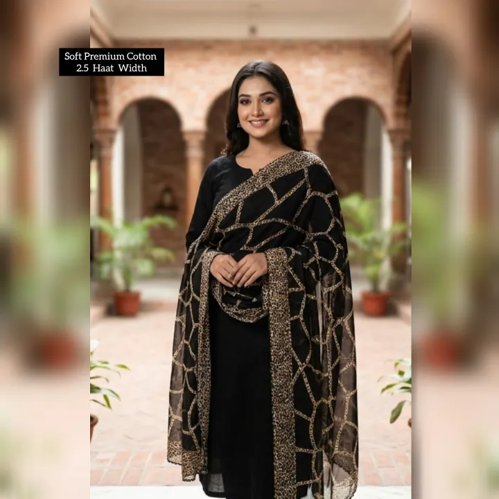 Premium%20Tiger%20Print%20Cotton%20Orna%20for%20Women%20%7C%20Soft%20&%20Comfortable%20%7C%202.5%20Haat%20Width%20-%20Image%204