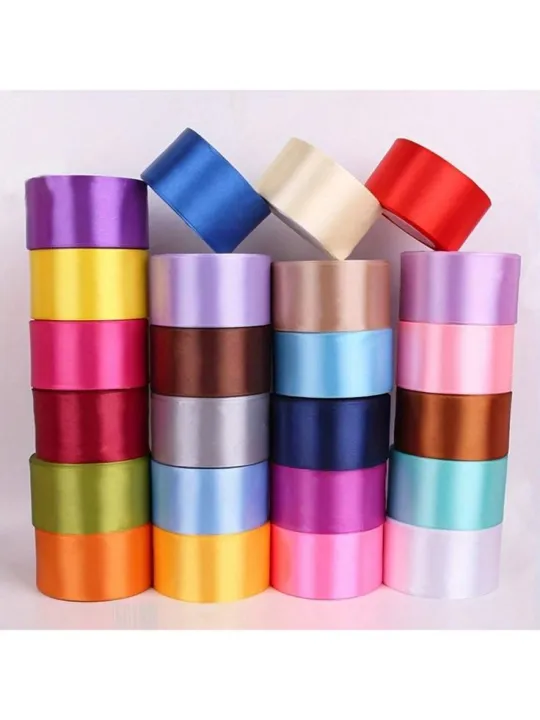 1.5 Inch Satin Ribbon Roll – 20 Yards | Decorative Gift Wrapping, Craft ...