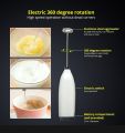 1Pc White Electric Egg Beater Milk Frother For Coffee Household Kitchen Mini Stainless Steel Cofde Milk Tea Blender KitchenTool. 
