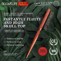 Professional Boar Bristle Hairbrush Slim Line Fluffy Comb Wood Salon Back Teasing Hair Comb Extension Hairdressing Styling Tools. 